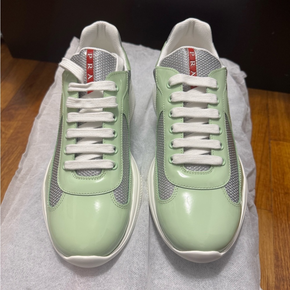 PRADA America’s Cup Patent Leather Sneakers